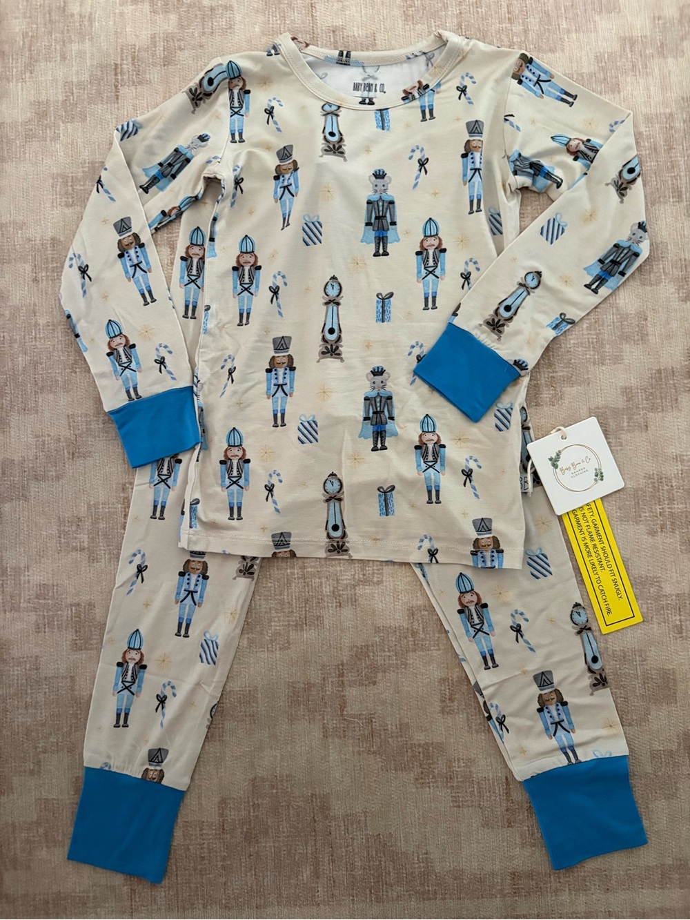 Christmas Nutcracker Kids Long Sleeve Long Pajama Set 5/6